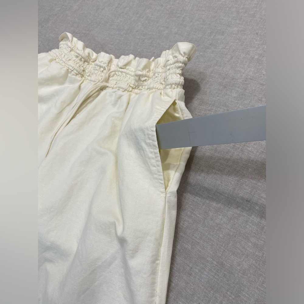 Anthropologie Cream Wide-Leg Jumpsuit with Elastic Waist - Picture 3 of 11